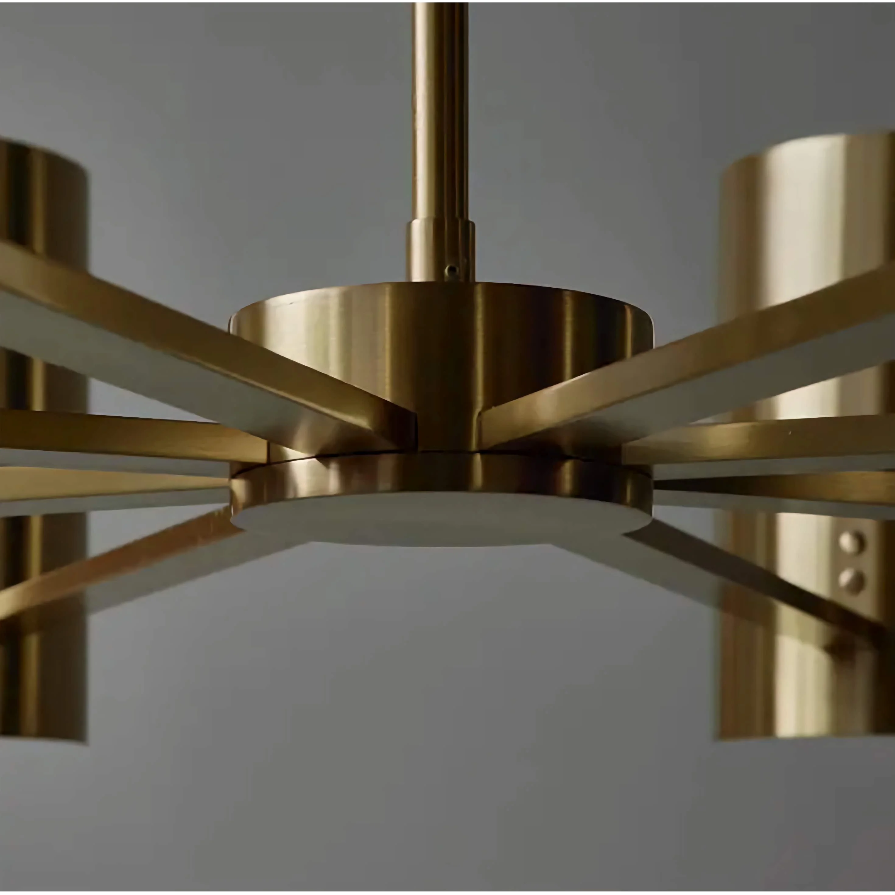 Spanish Alabaster Round Chandelier | Brass Modern Dining Room Light