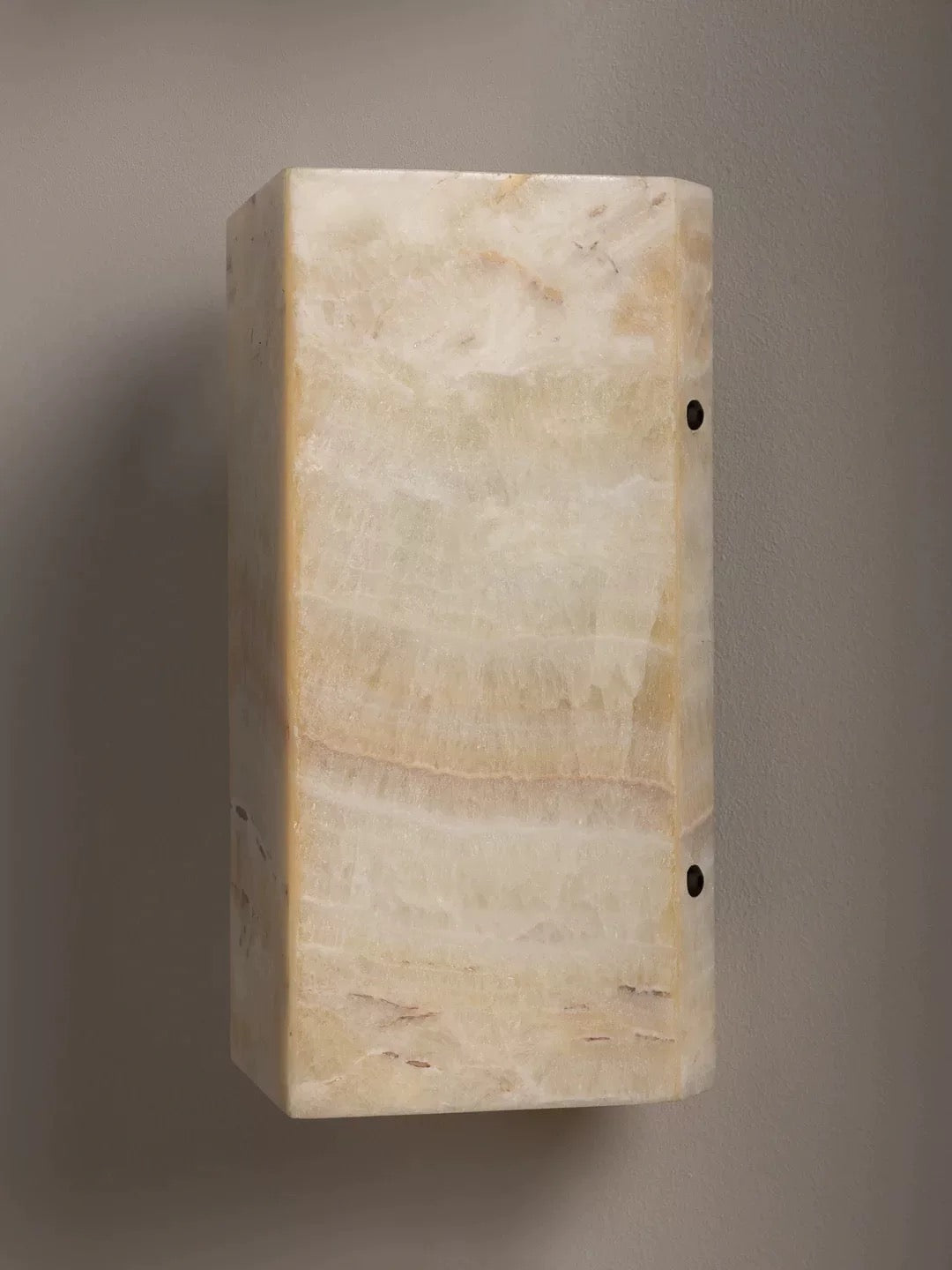 Spanish Marble Alabaster Wall Sconce – Casalola Minimal Stone Light for Bedroom & Hallway