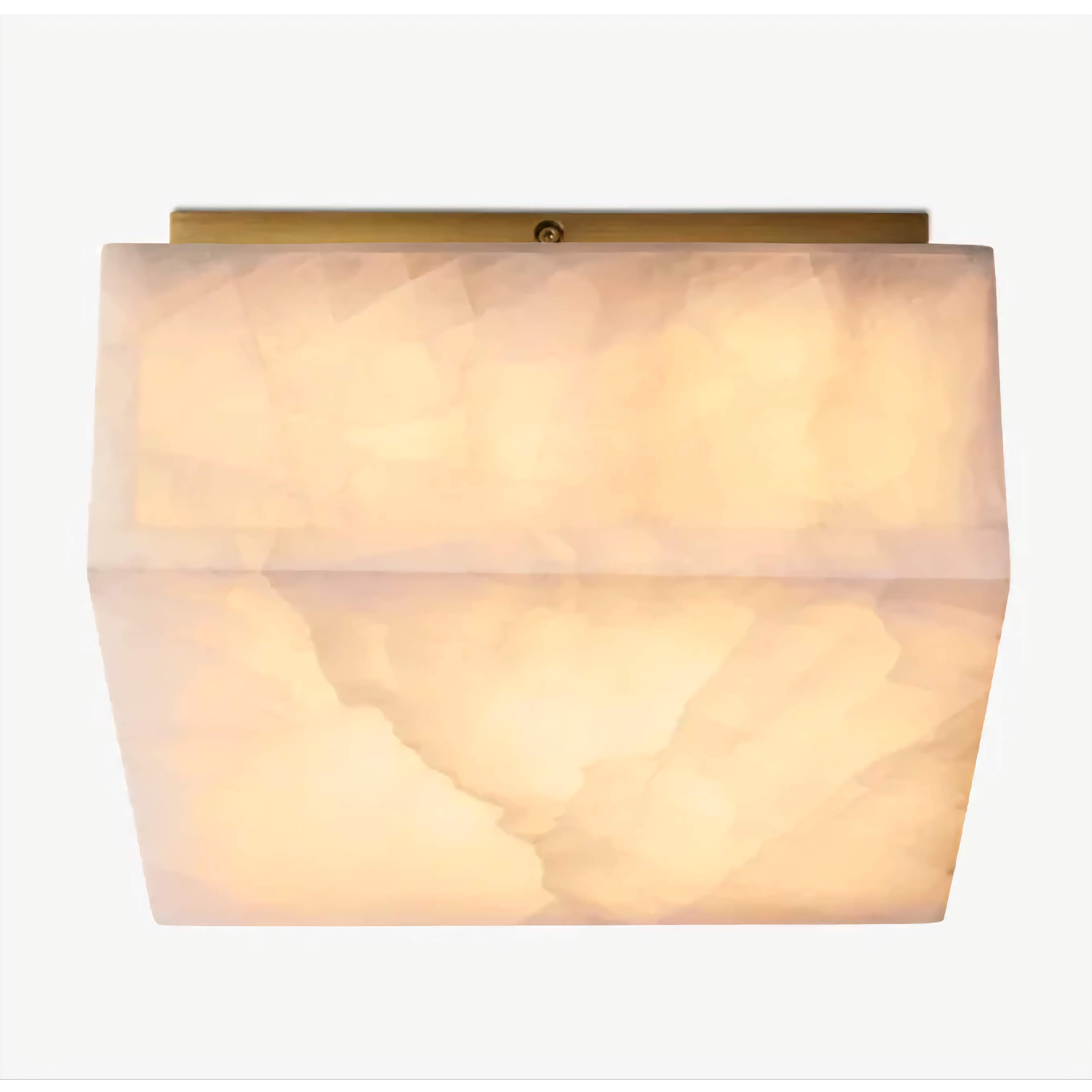 QUADRATISCHER NATÜRLICHER MARMOR DECKENLEUCHTE | CLFGT014S