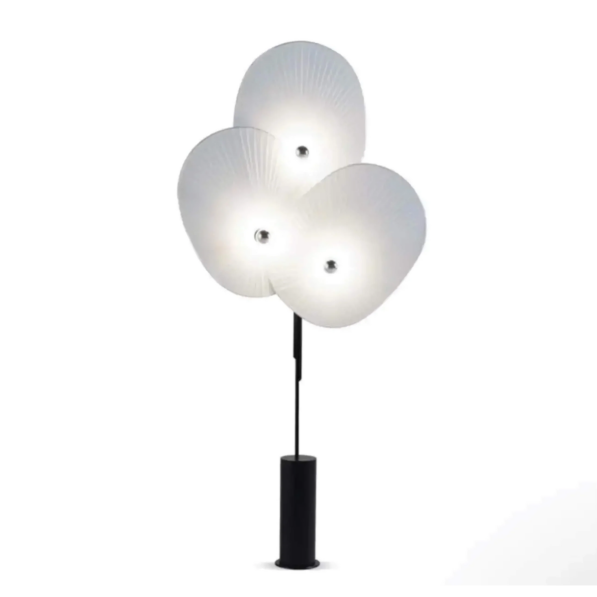 Floor Lamp 190cm | Pleated Linen Fan-shade Statement Art Deco Mid-century Living Room & Foyer Casalolalights Luxury