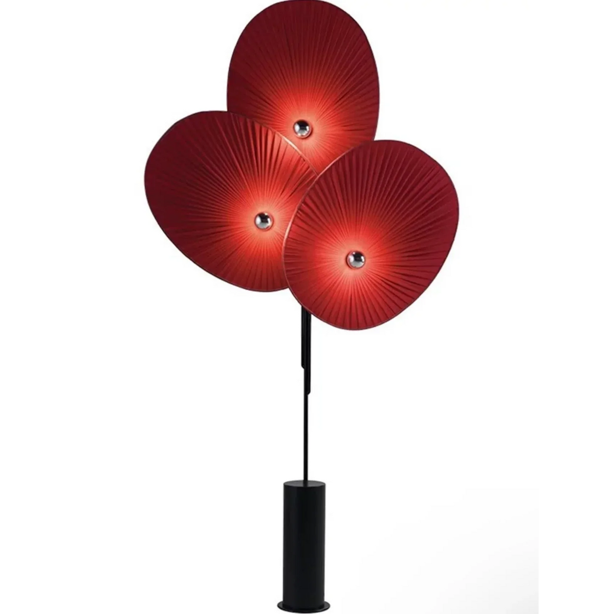 Floor Lamp 190cm | Pleated Linen Fan-shade Statement Art Deco Mid-century Living Room & Foyer Casalolalights Luxury