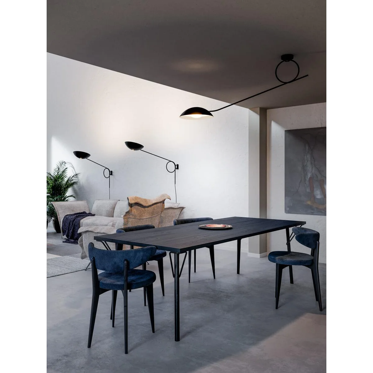 Diesel Swing Ceiling Lamp | Modern Black Light Fitting| Casalola Lights