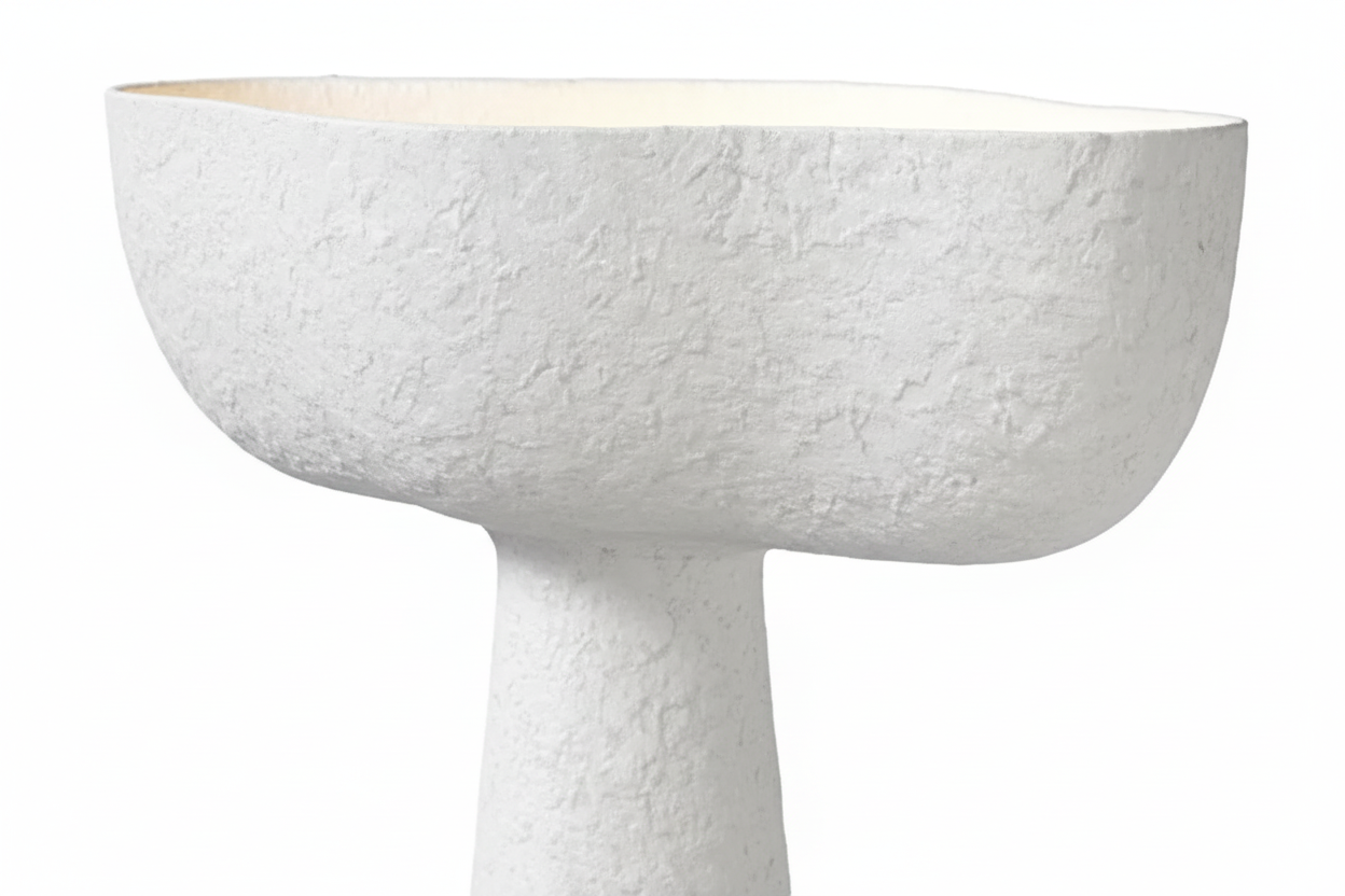 Monolithic Plaster Floor Lamp | Wabi-sabi Sculptural Design | Hand-applied Textured Finish 200cm | Casalola Lights