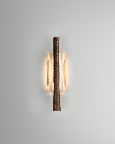 Copper Textured Wall Sconce with Clear Glass – Modern Luxury Light Casalolalights Luxury Lamps for Interior Designers