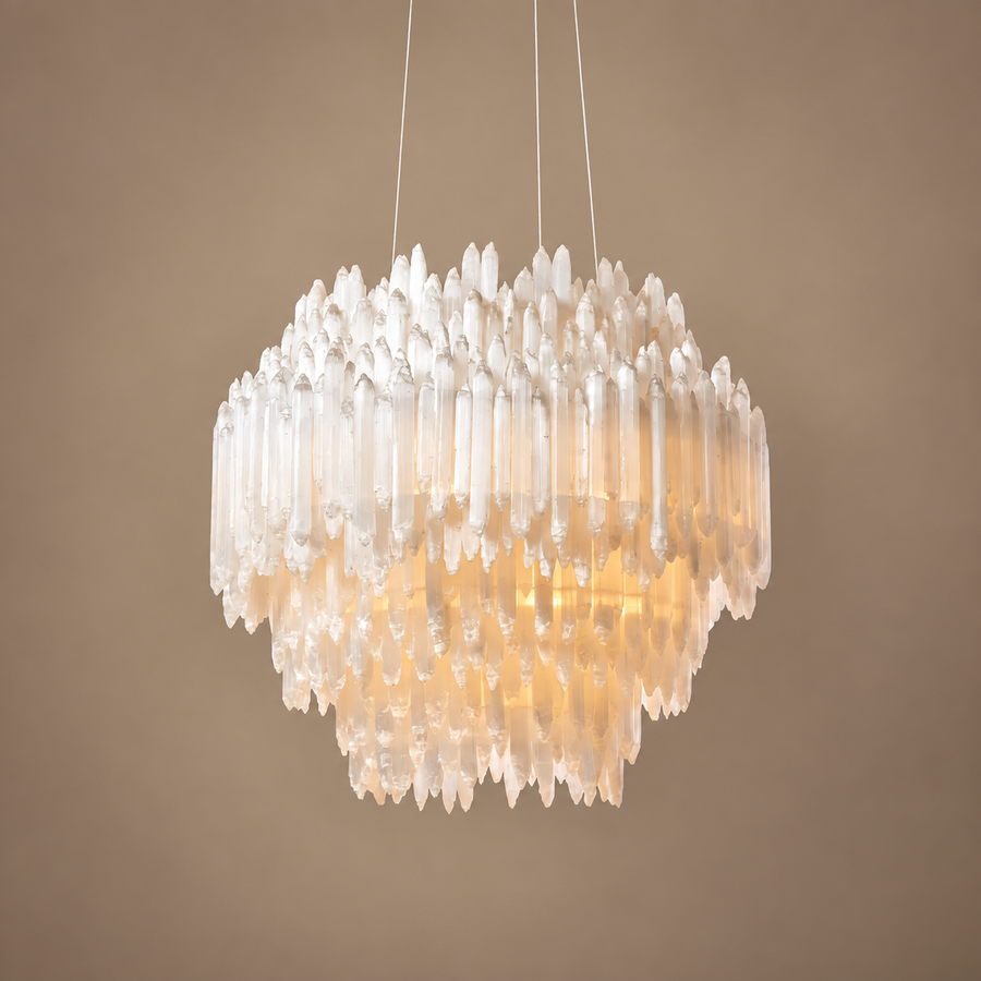 Il lampadario a più livelli Cortina Glacial