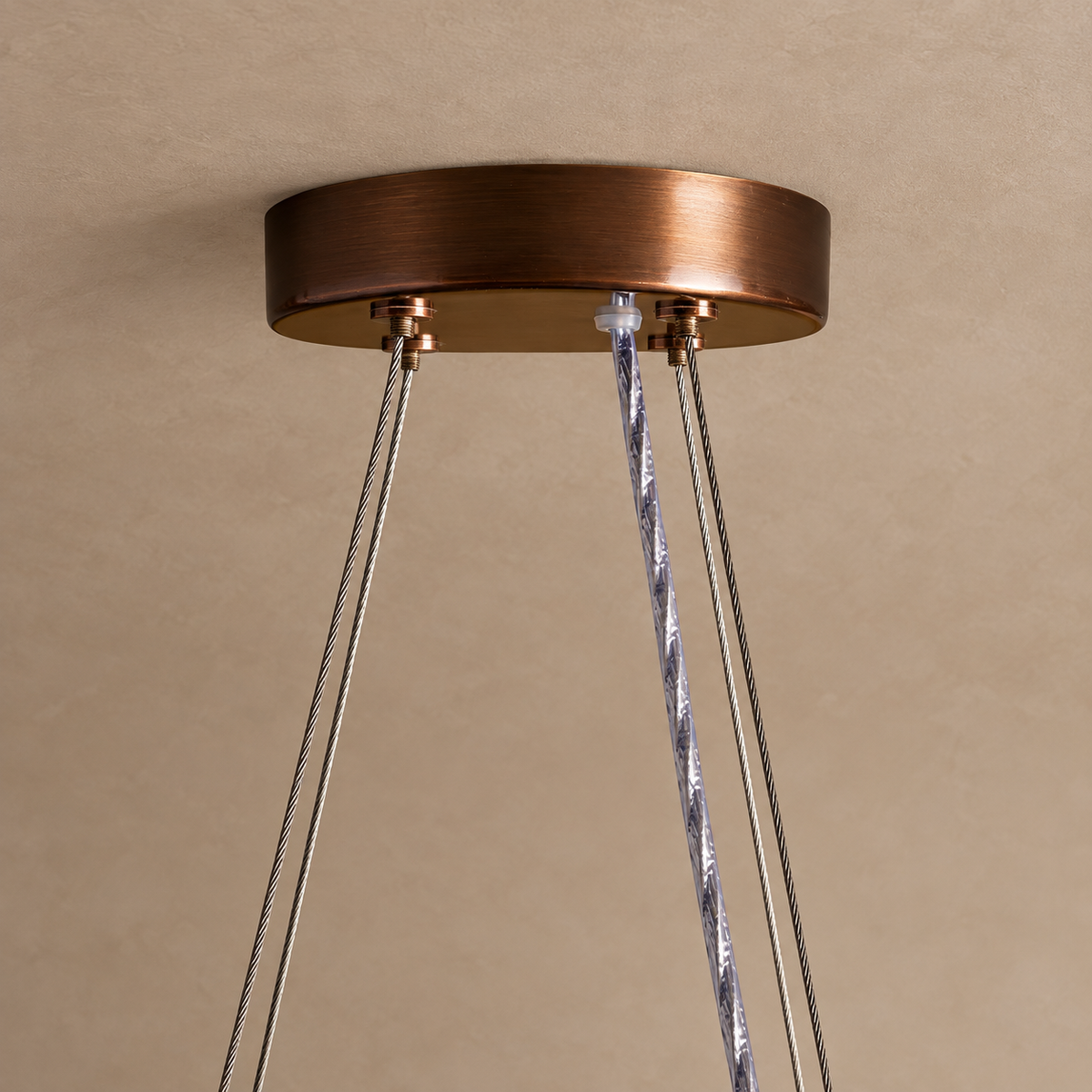 Burgundy Rattan Ring Chandelier 12 Light | Wide Shallow that Spreads Without Hanging Low Casalola Lights Luxury Lamps
