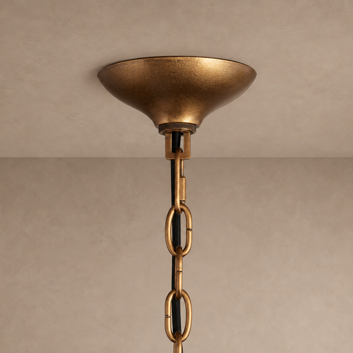 Glass and Brass Pendant Light for Bedside Entry or Kitchen Island | 26 Cm (10.2″) Wide 33 (13″) Tall Casalola Lights