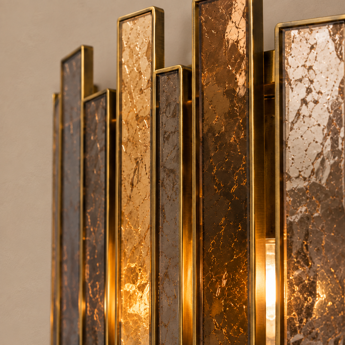 Antique Mirrored Glass Drum Chandelier Aged Brass | Shallow Profile Lamps Hidden Living Room Casalola Lights Luxury