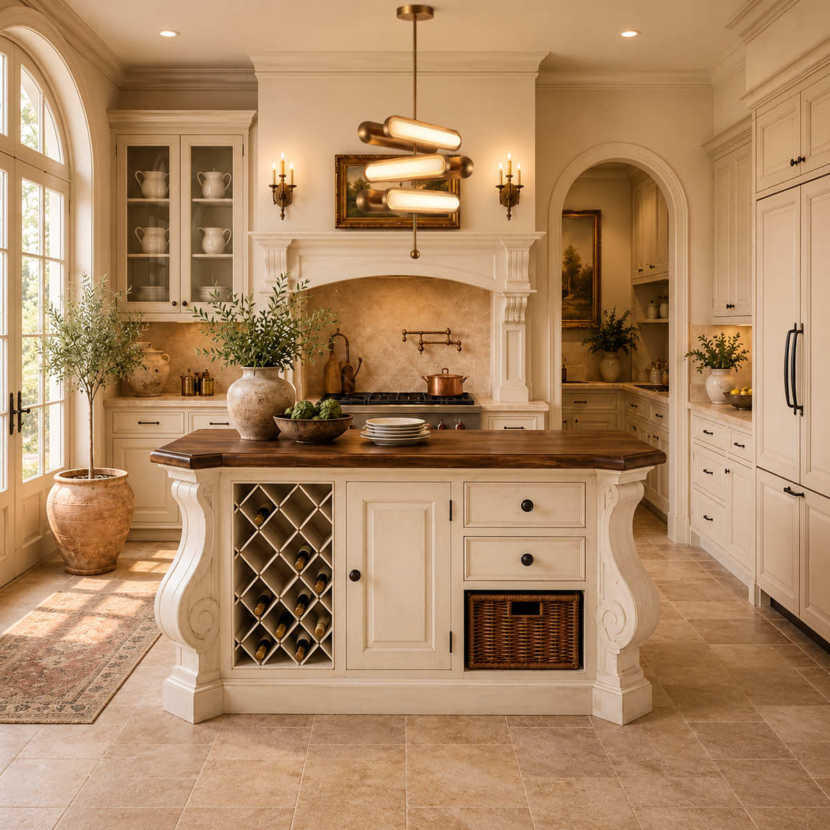 Three Tier Opal Pendant Solid Copper | Tiers Rotate to Aim the Light Glare Free in Every Direction Casalola Lights
