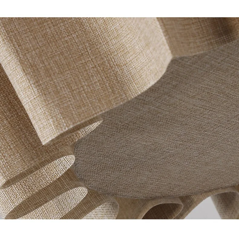 Japanese Style Pendant Light | Hand-knitted Fabric Lampshade | Warm Minimalist Japandi Biophilic