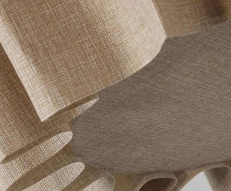 Japanese Style Pendant Light | Hand-knitted Fabric Lampshade | Warm Minimalist Japandi Biophilic