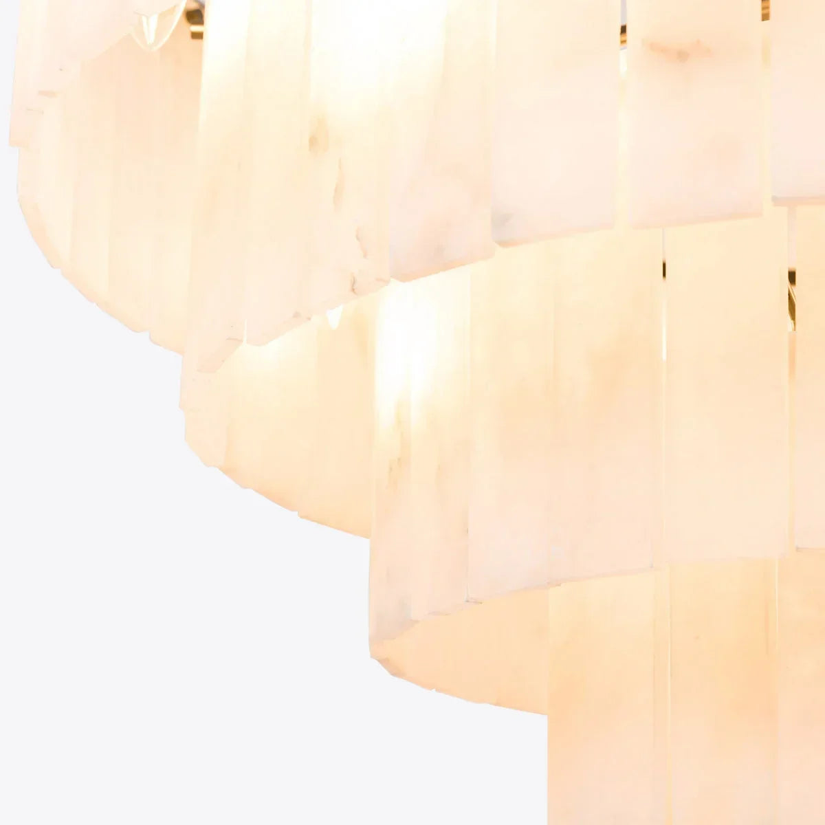 Tiered Alabaster Chandelier for Dining Room | Solid Brass 2 to 5 Tiers 45 100 Cm (17.7 39.4″) Casalola Lights Luxury