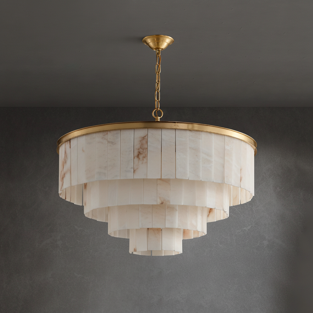 TIERED ALABASTER CHANDELIER | 2 TO 5 TIER | CLVVC0200
