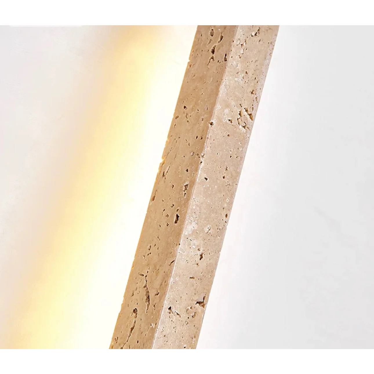Travertine Wall Sconces for Bathroom Living Room with Warm Led Light Modern Minimalism Home Decor