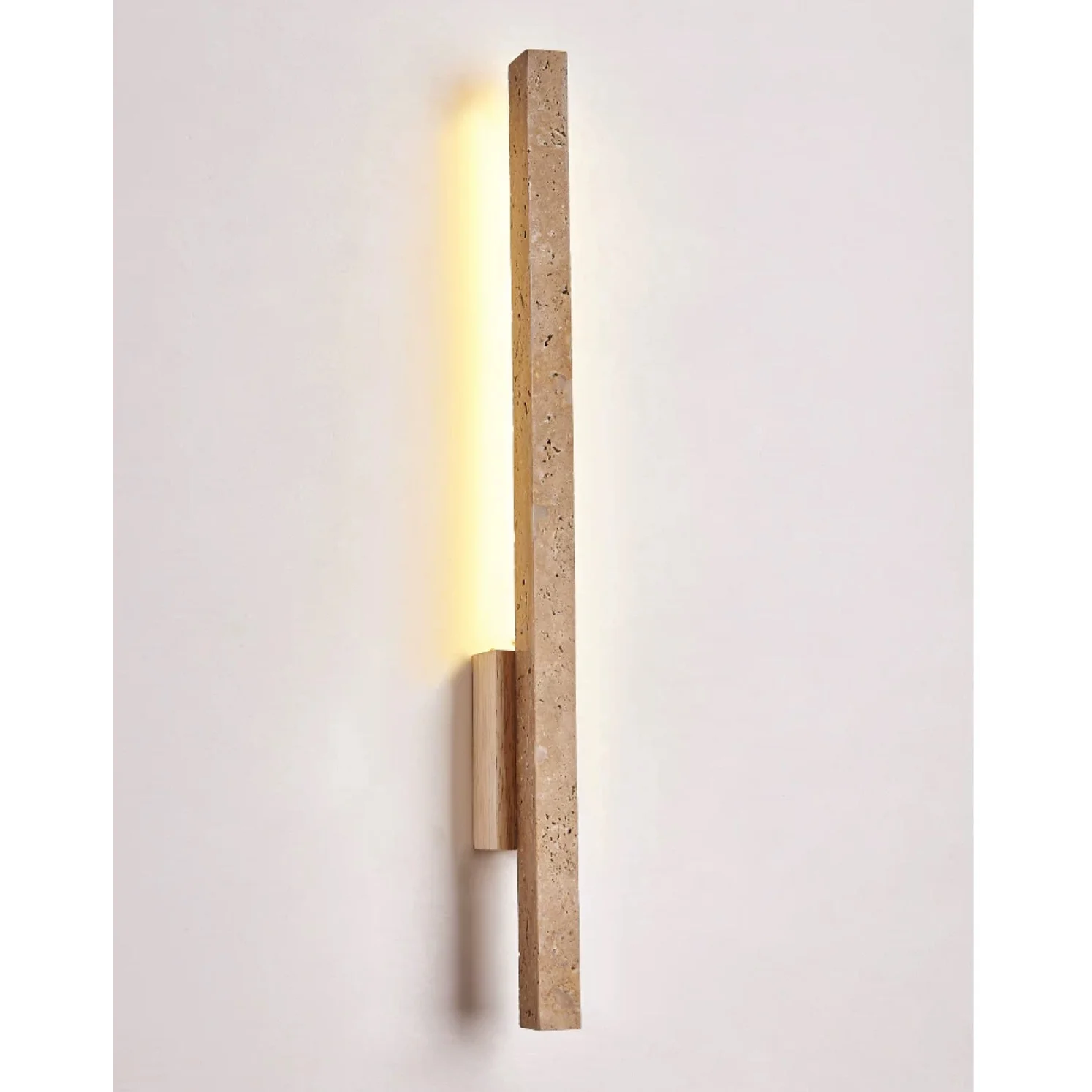 Travertine Wall Sconces for Bathroom Living Room with Warm Led Light Modern Minimalism Home Decor