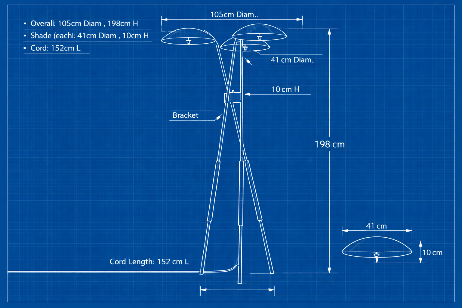 Solid Copper Tripod Floor Lamp Triple Disc Mid Century Italian Style 198cm Casalolalights Luxury Lamps for Interior