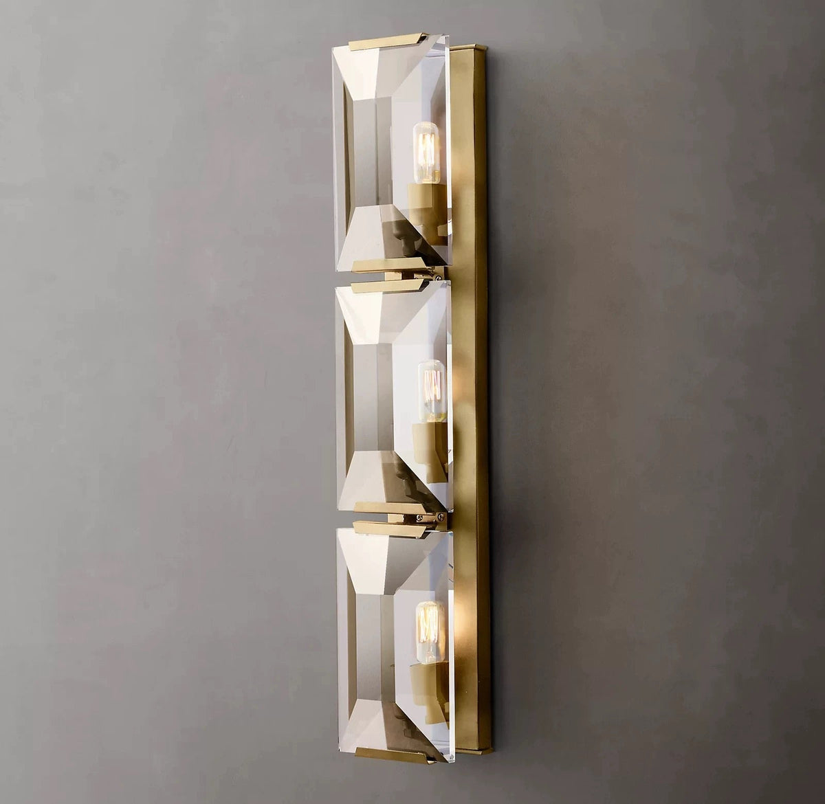 Triple Natural Crystal Stone Wall Light for Modern and Minimal Interiors Casalolalights Luxury Lamps Interior Designers