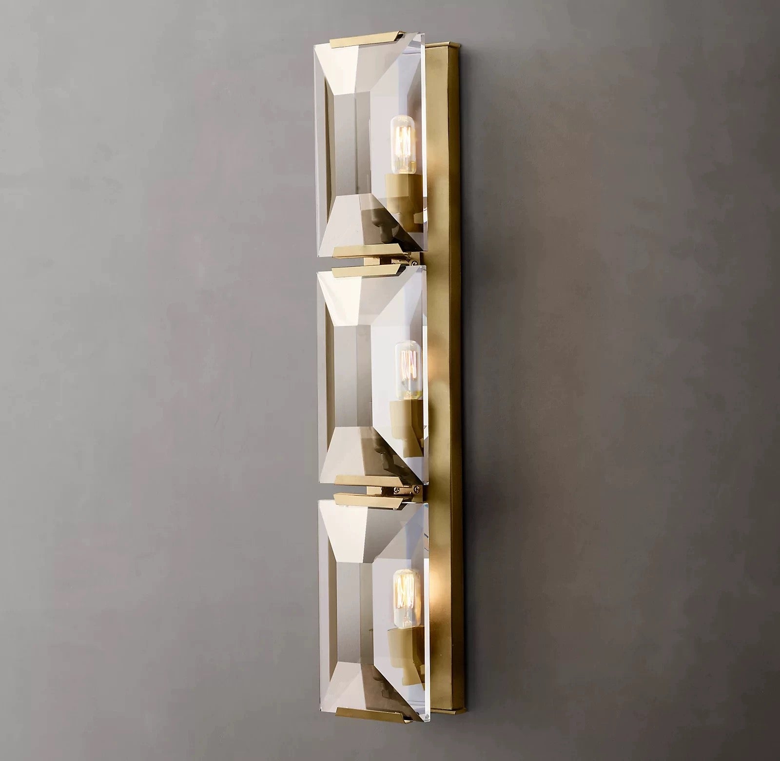 Triple Natural Crystal Stone Wall Light for Modern and Minimal Interiors Casalolalights Luxury Lamps Interior Designers