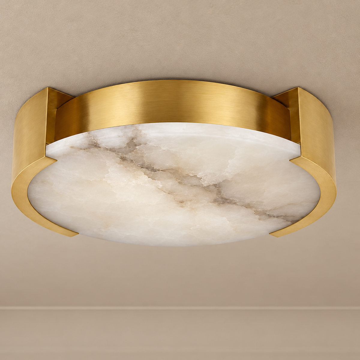 Velatura Alabaster Flush Mount