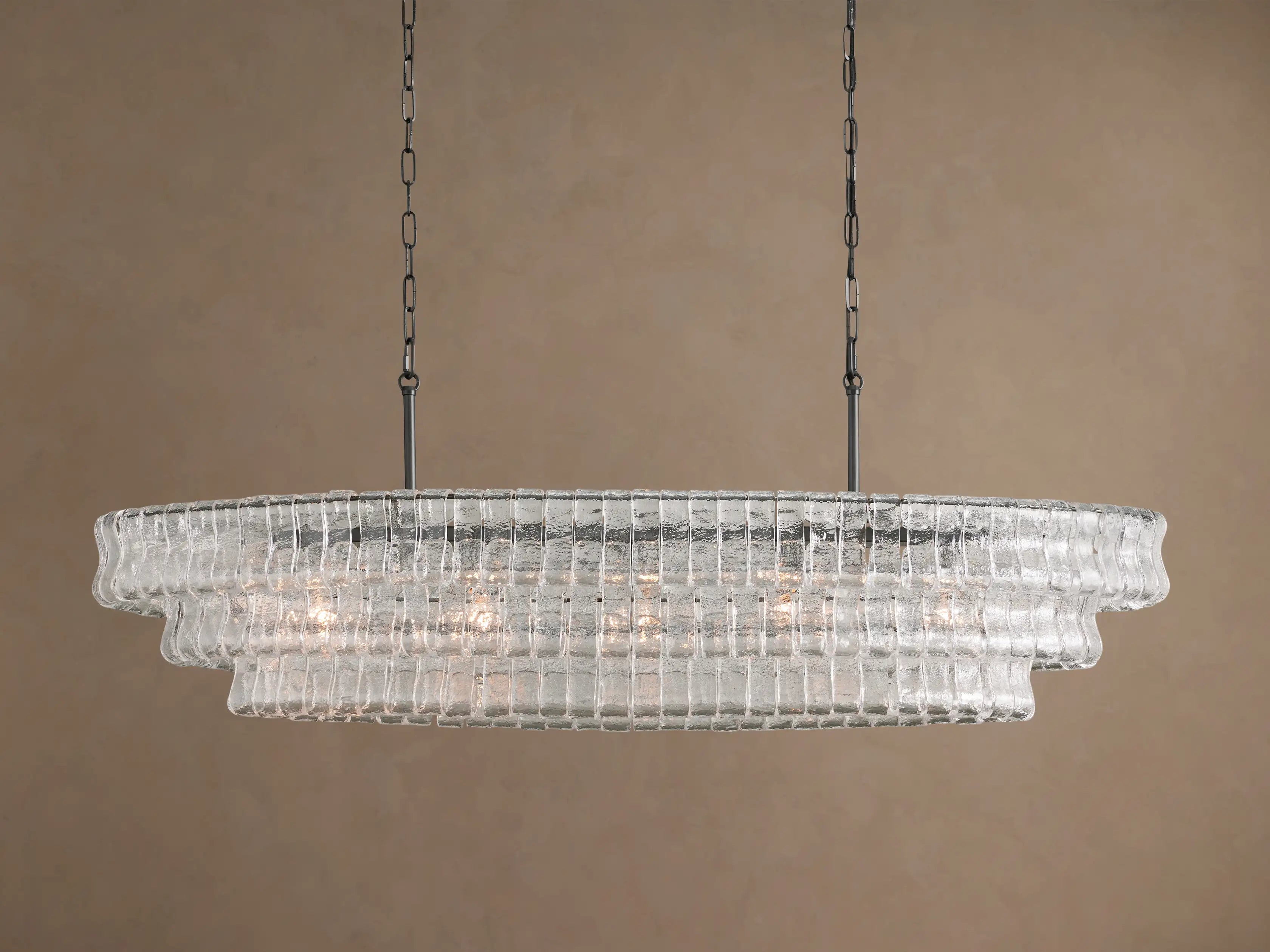 Green Curved Glass Panel Chandelier with Brass Frame Large Art Deco Dining Room Statement Ceiling Light Casalolalights