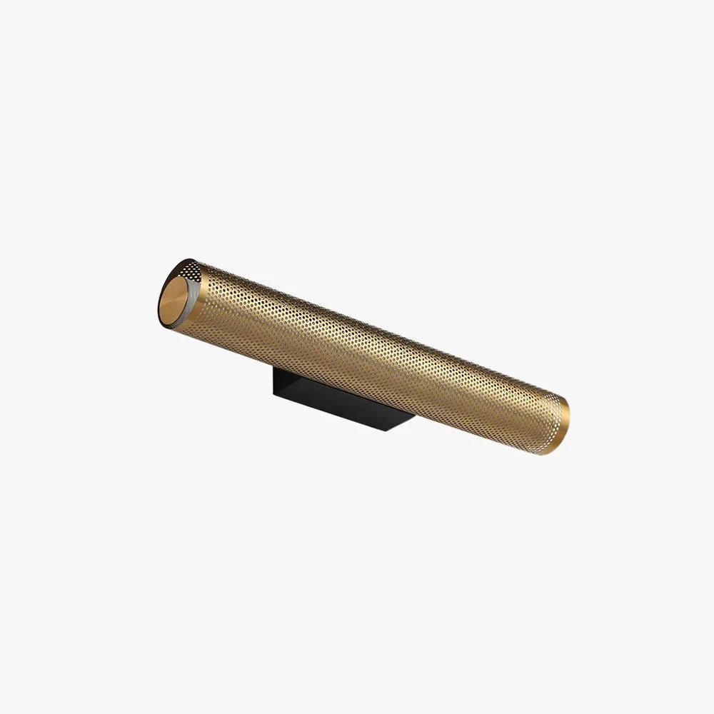 Brass Wall Sconce 40cm | Slim Solid Cylinder Up-down Light Mid-century Vintage Hallway & Bedside Casalolalights Luxury