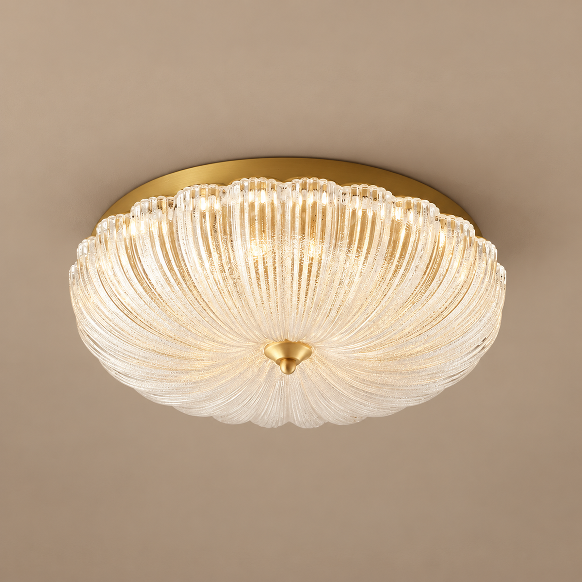 Flush Mount Lighting - Flower Glass & Brass for Low Ceilings Casalola Lights Luxury Lamps Interior Designers