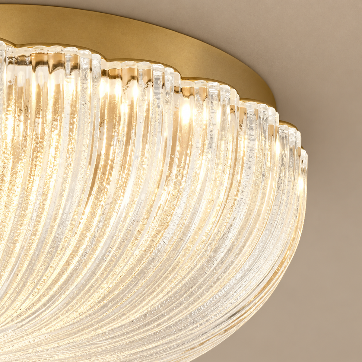 Flush Mount Lighting - Flower Glass & Brass for Low Ceilings Casalola Lights Luxury Lamps Interior Designers