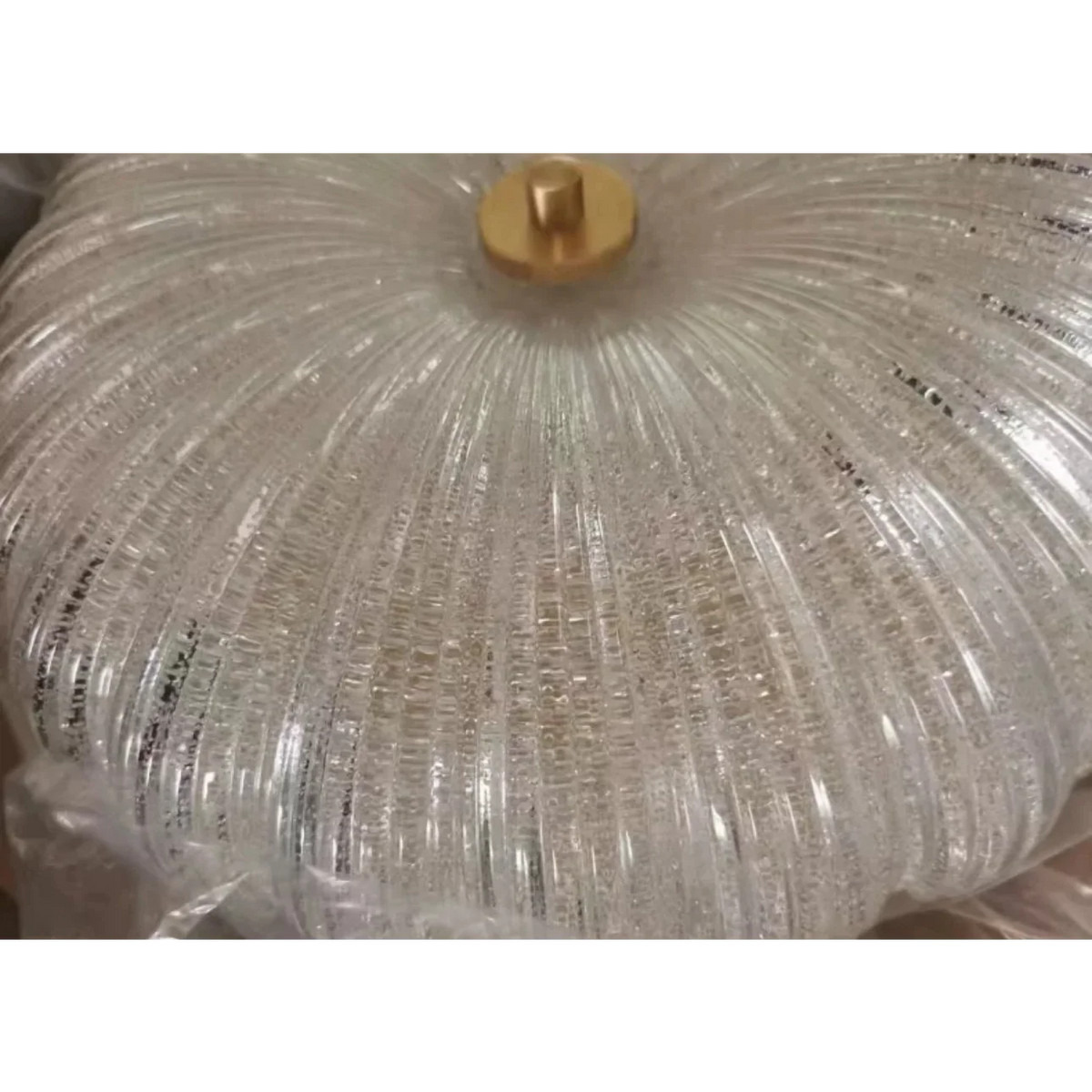 Glass Flush Mount | Vintage Flower-textured Ceiling Light Classic Transitional Living & Bedroom Casalolalights Luxury