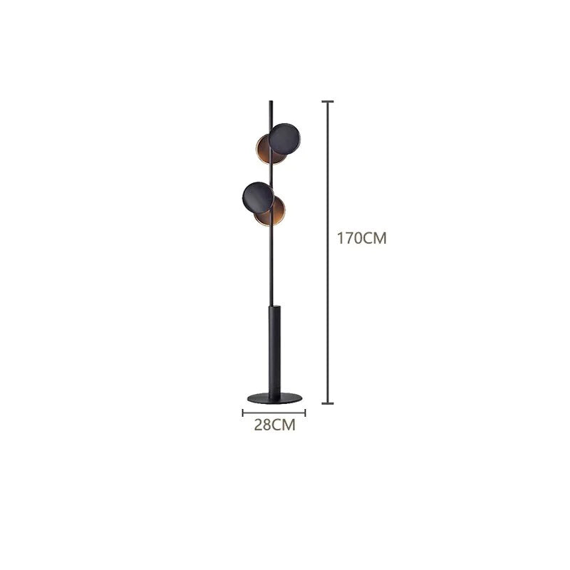 Modern Floor Lamp | Multi Light | Black | Casalola