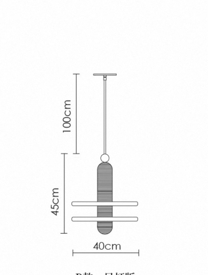 Solid Copper & Alabaster Pendant | Art Deco Revival | 40cm Double-disc Diffuser | Ribbed Detail | Casalola Lights