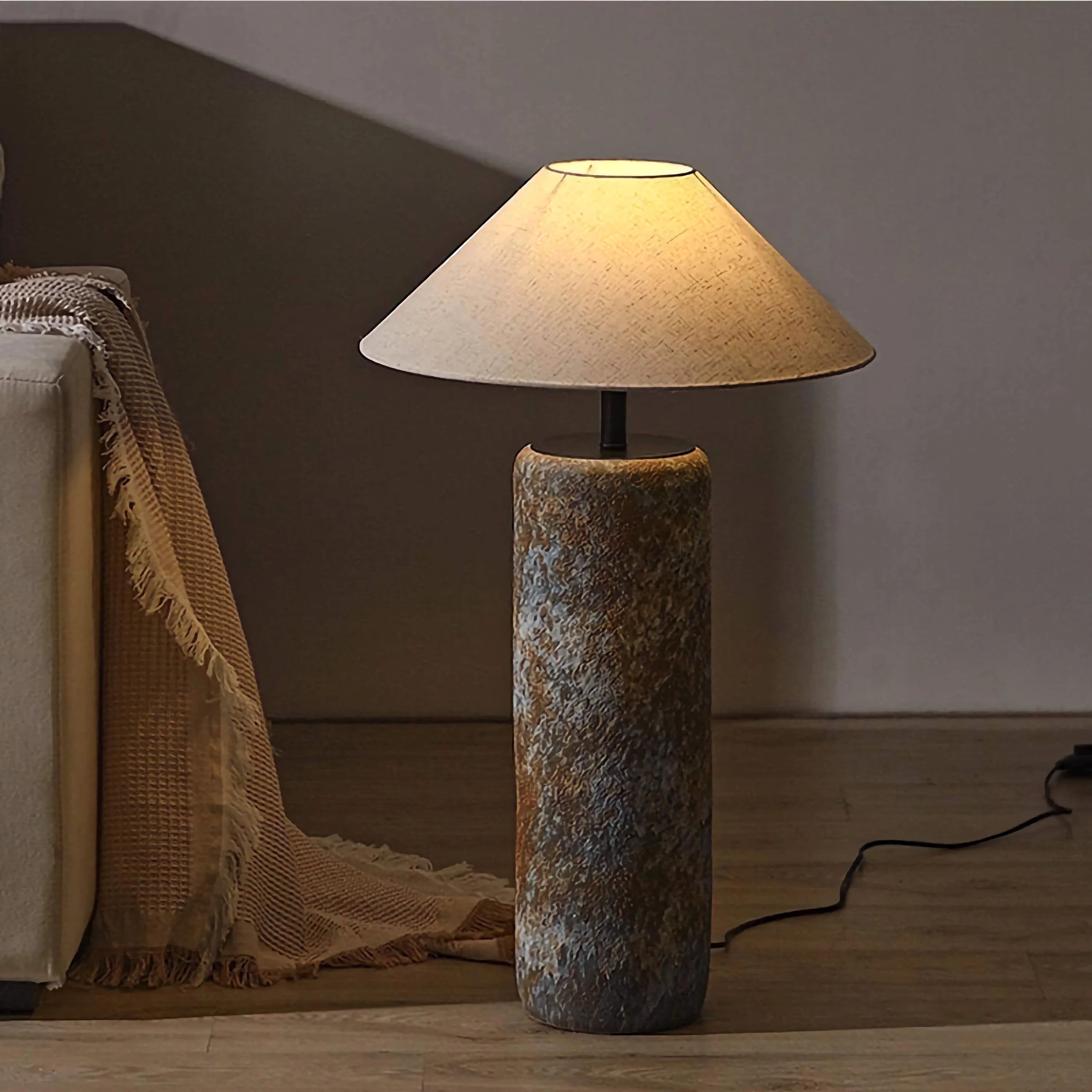 Japandi Floor Lamp | Luxurious Ceramic Standing Light for Living Rooms & Bedrooms