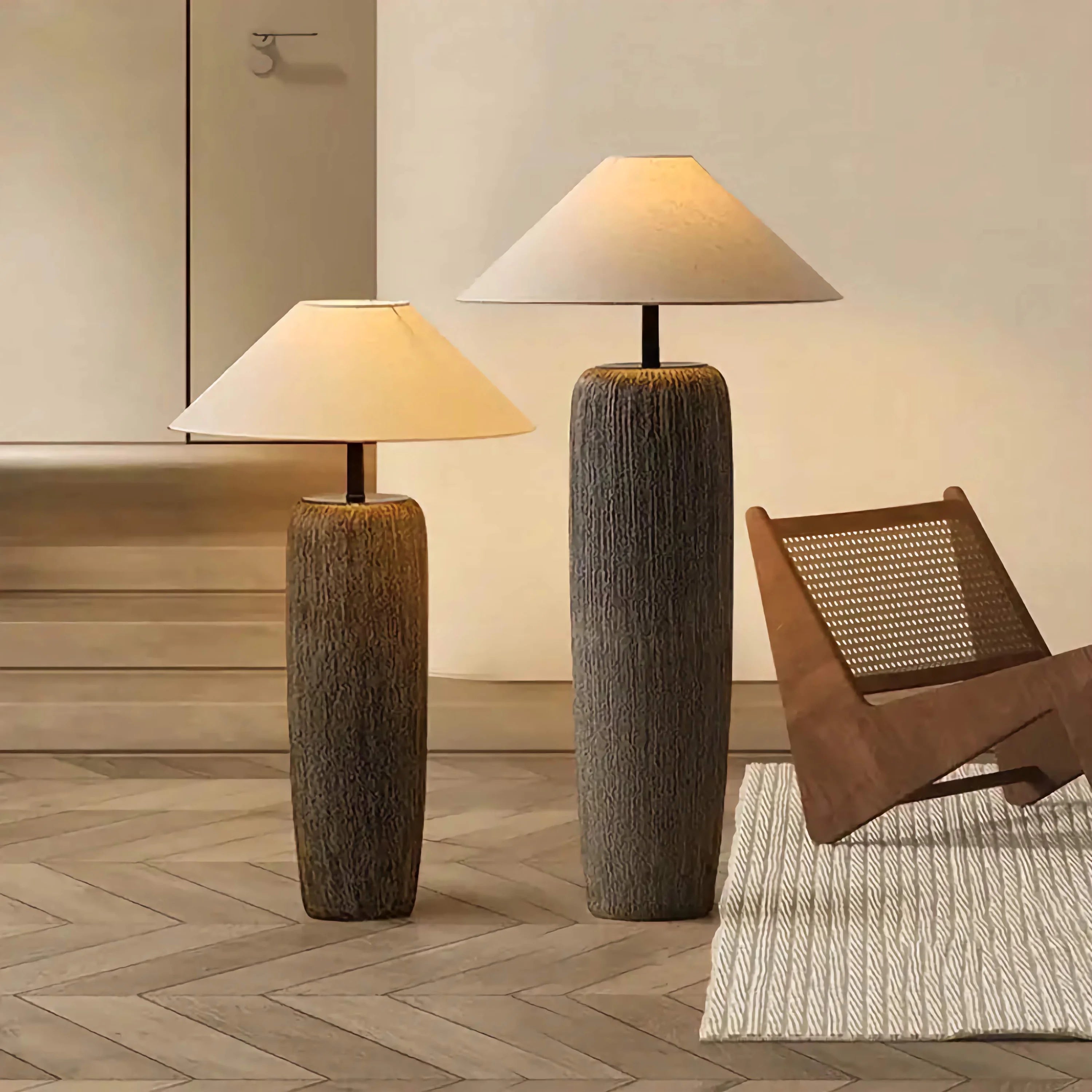 Wabi Sabi Floor Lamps | Living Room | Ceramic Vintage Chic