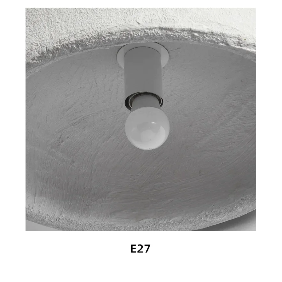 Wabi-sabi Dome Resin Pendant Light for Dining Room Living Bedroom | Japandi Decor