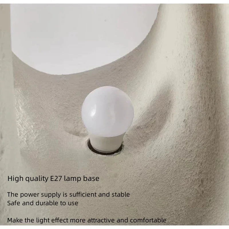 Wabi Sabi Luxury Modern Minimalism White Floor Lamp for Living Room Bedroom