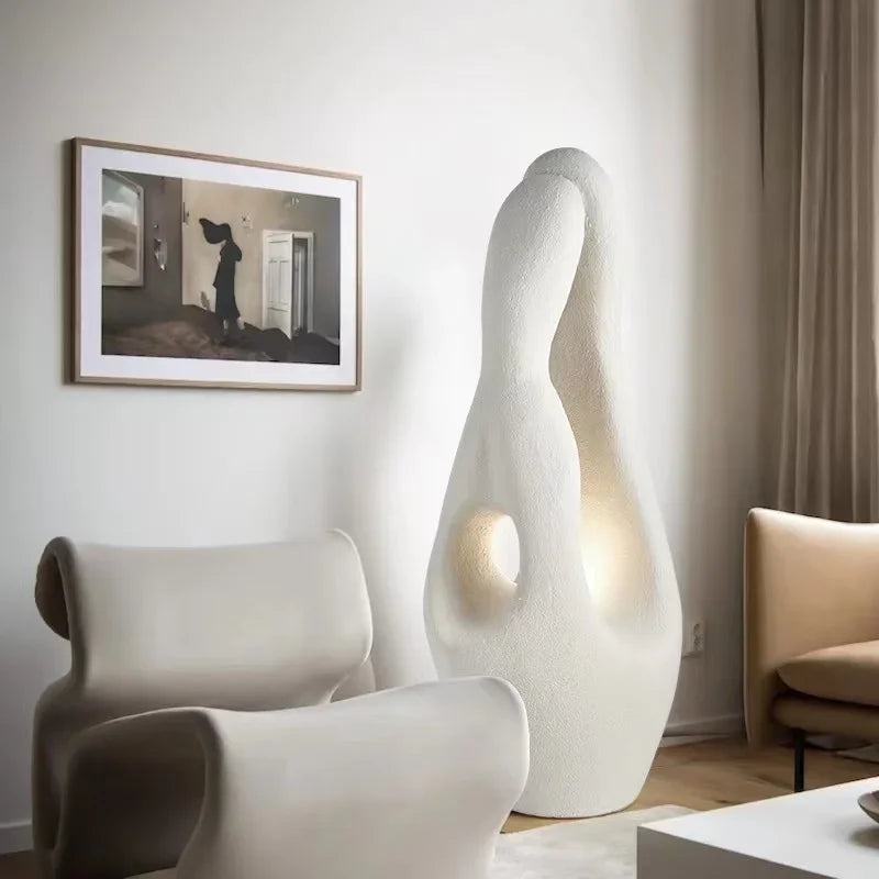 Wabi-sabi Floor Lamp 130cm | Sculptural Organic Resin Standing Minimalist Living Room & Bedroom Casalolalights Luxury
