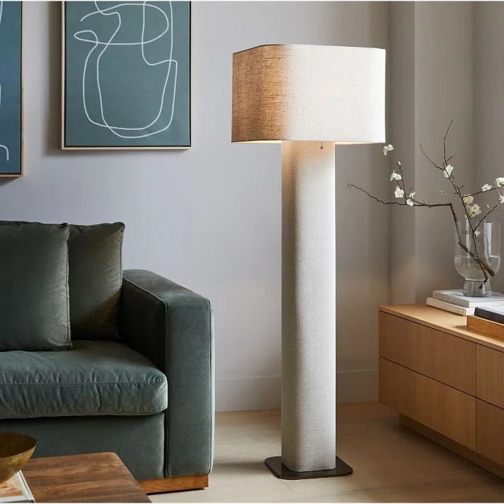 Modern Minimalism Fabric Floor Lamp for Luxury Living Room