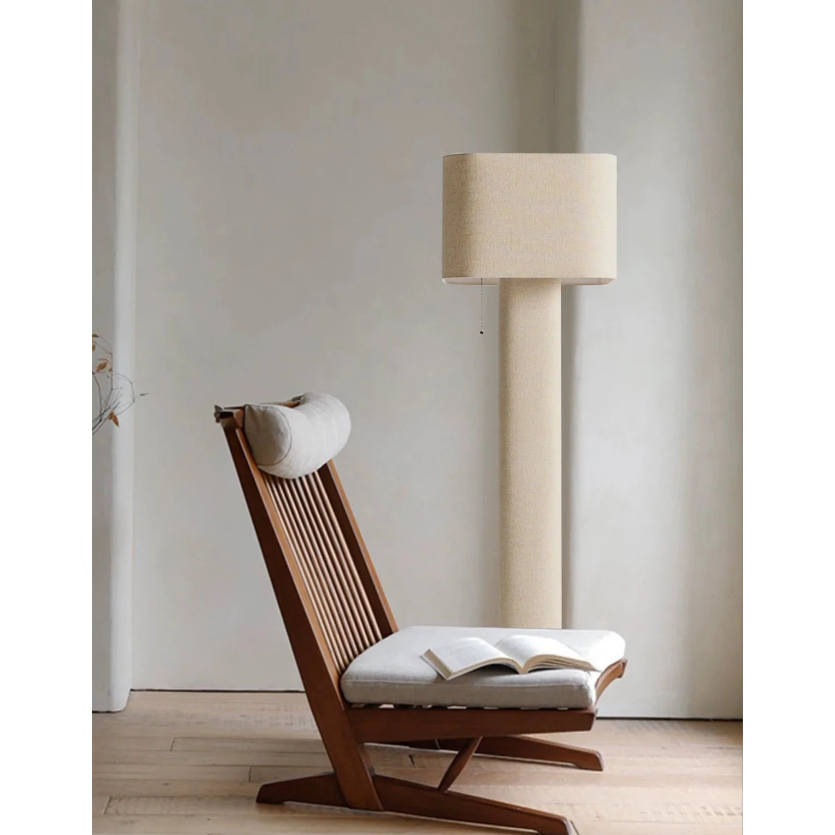 Modern Minimalism Fabric Floor Lamp for Luxury Living Room