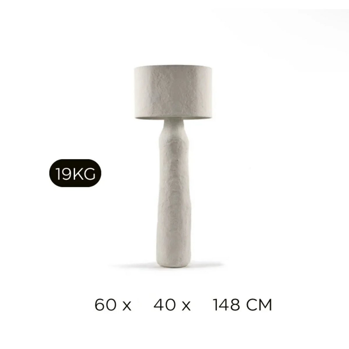 Resin Floor Lamp 148cm | Wabi-sabi Sculptural Stone-look Minimalist Living Room & Entryway Casalolalights Luxury Lamps