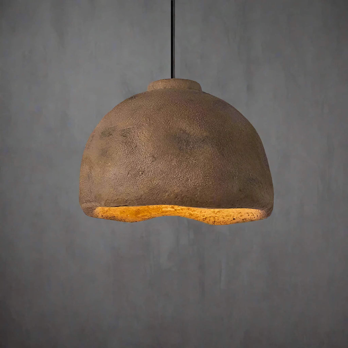 Textured Resin Pendant Light for Bedroom or Dining Table | 35 45 Cm (13.8 17.7″) Earth Brown E27 Casalola Lights Luxury