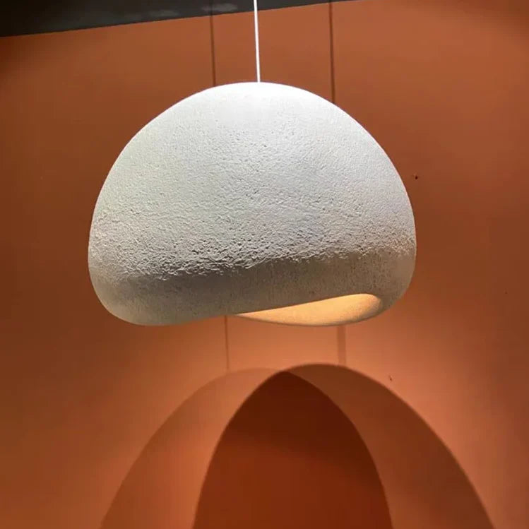 Wabi-sabi Pendant Light 20-80cm | Organic Cast-resin Sculptural Lamp Japandi Minimalist Dining & Foyer Casalolalights