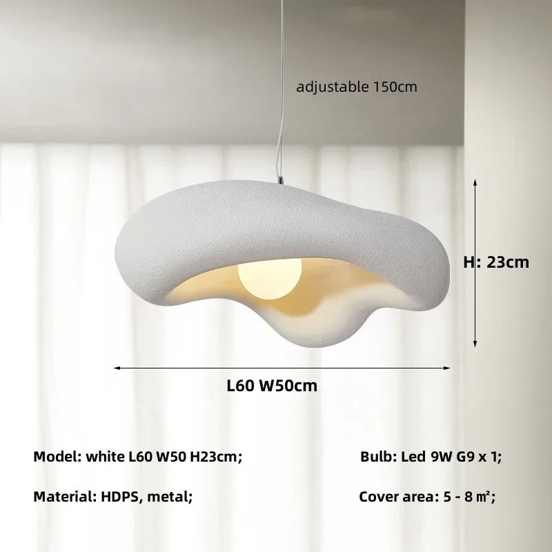 Wabi-sabi Resin Pendant Light | Hand-cast Organic Hanging Lamp Nine Colours Dining Room & Bedroom Casalolalights Luxury