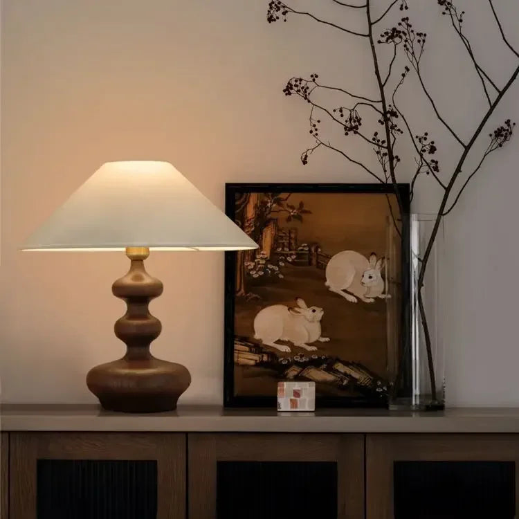 Wabi Sabi Table Lamp for Quiet Luxury Interior Homes