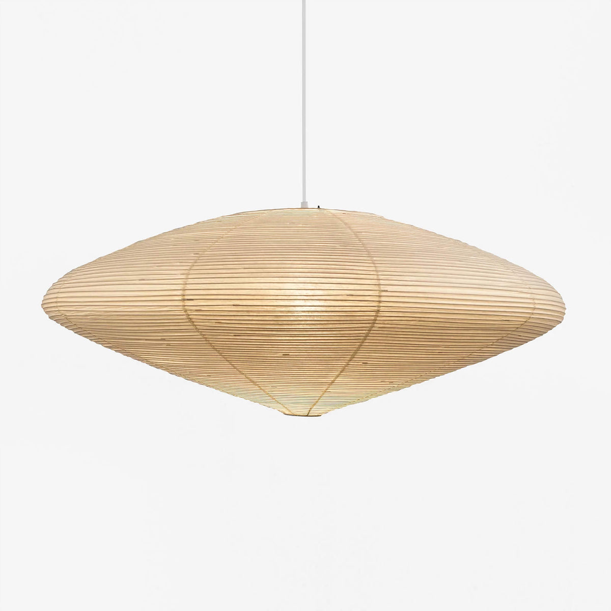 Paper Pendant Light 88cm | Washi & Bamboo Disk Japandi Minimalist Dining Living Room Casalolalights Luxury Lamps