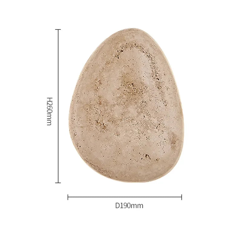 Waterproof Travertine Wall Light Ip65 | Yellow Stone Outdoor Sconce Wabi-sabi Bathroom & Patio Casalolalights Luxury