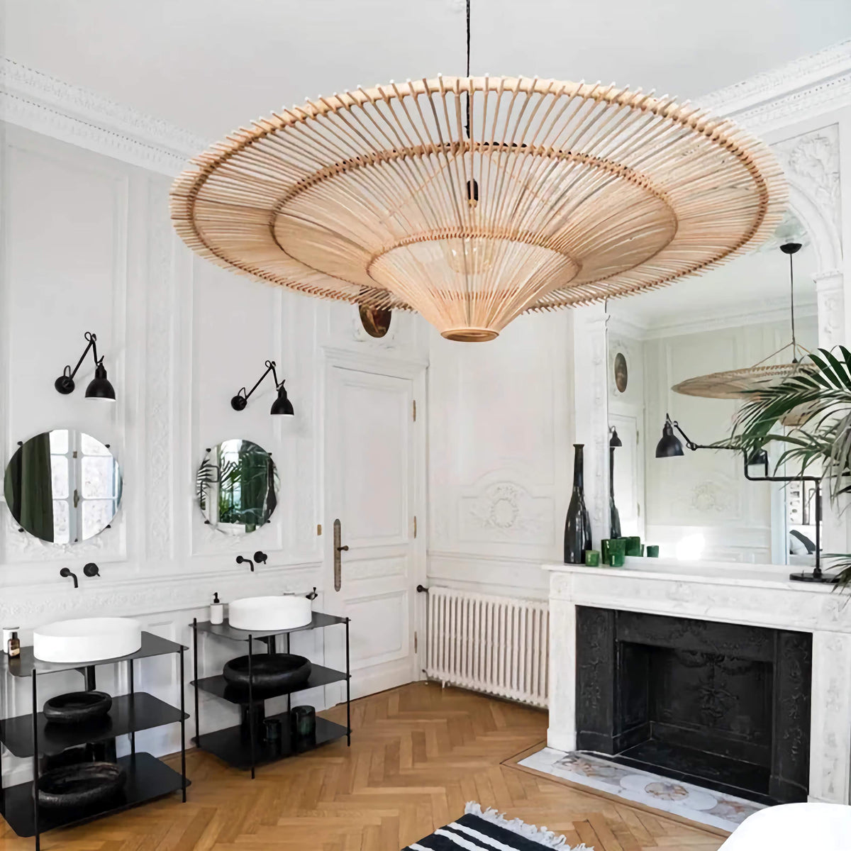 Hand Woven Wicker Pendant Brown or Beige | Patterned Shadows 1 to 3 Bulbs for Enough Light Sizes Casalola Lights Luxury