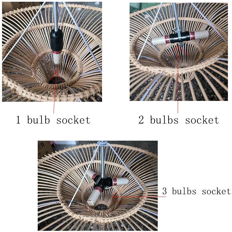 Original CLWIC construction photographs showing the one-, two- and three-bulb socket options