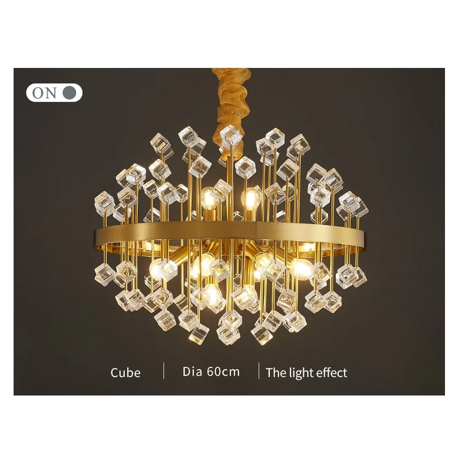 Luxury Chandelier | Colorful Crystal for Living Room Dining Hotel