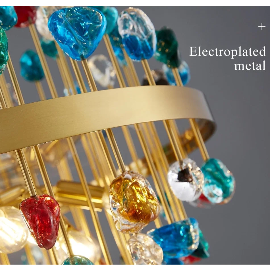 Luxury Chandelier | Colorful Crystal for Living Room Dining Hotel