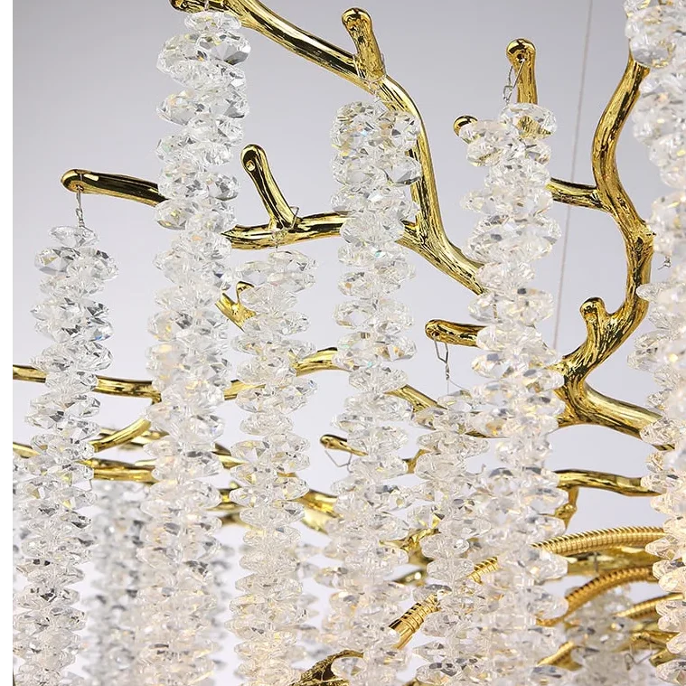 Crystal Chandelier 46-180cm | Round Cascading K9 Statement Light Dining Room & Living Casalolalights Luxury Lamps