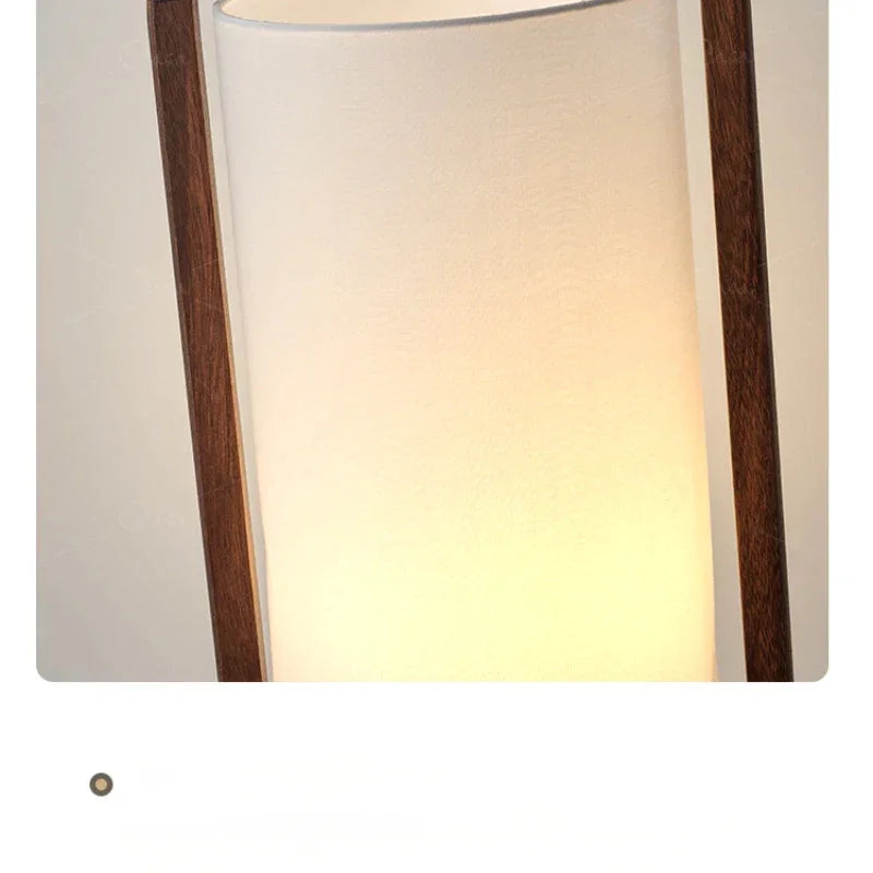 Wood Floor Lamp Japandi Lamps for Living Room Bedroom